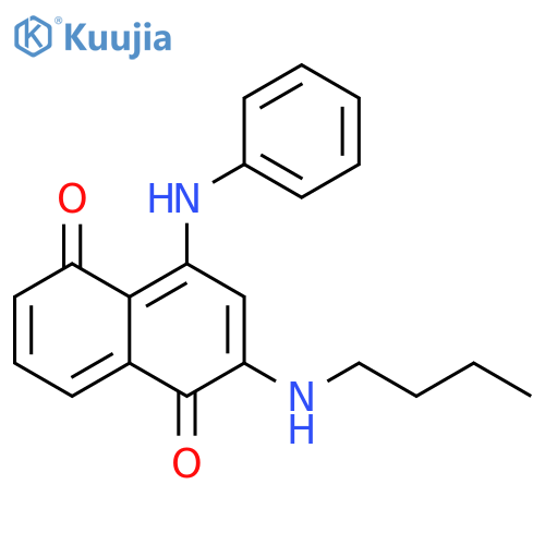 1,5-Naphthalenedione, 2-(butylamino)-4-(phenylamino)- structure