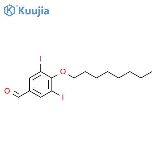 Benzaldehyde, 3,5-diiodo-4-(octyloxy)- structure