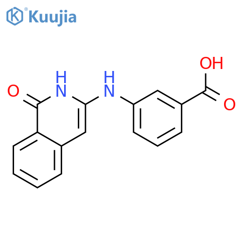 Benzoic acid, 3-[(1,2-dihydro-1-oxo-3-isoquinolinyl)amino]- structure