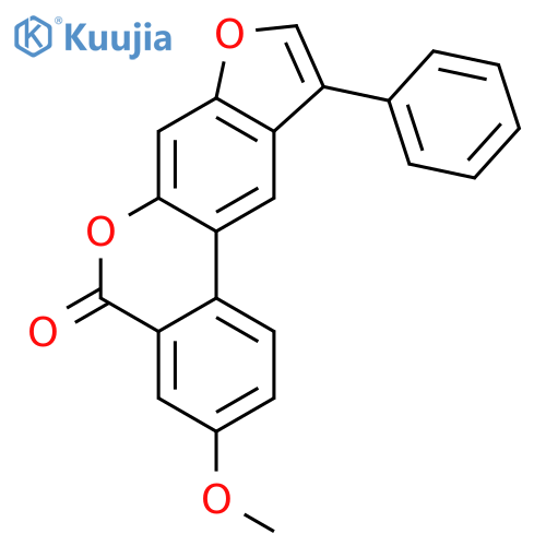 5H-BENZOFURO[6,5-C][2]BENZOPYRAN-5-ONE, 3-METHOXY-10-PHENYL- structure