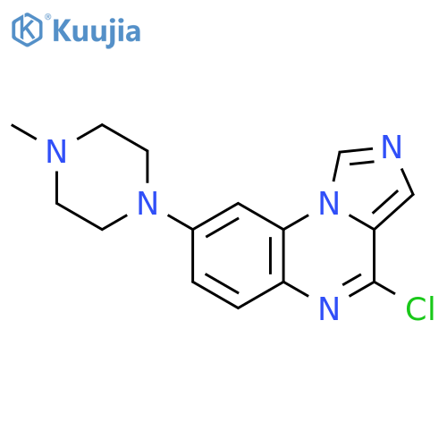 Imidazo[1,5-a]quinoxaline, 4-chloro-8-(4-methyl-1-piperazinyl)- structure