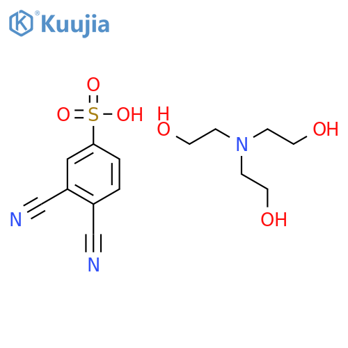 Benzenesulfonic acid, 3,4-dicyano-, compd. with2,2',2''-nitrilotris[ethanol] (1:1) structure