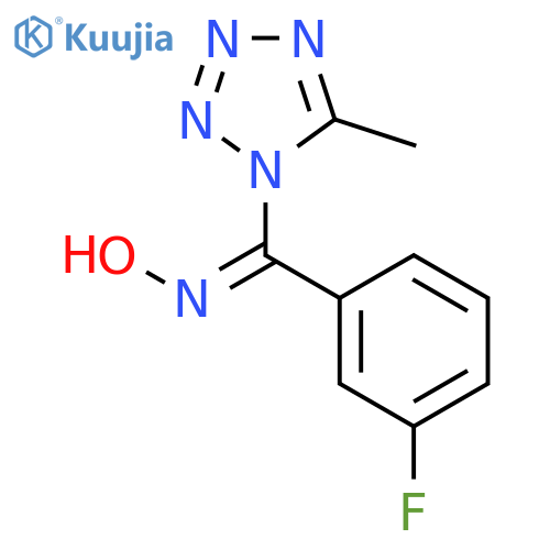 1H-Tetrazole, 1-[(3-fluorophenyl)(hydroxyimino)methyl]-5-methyl- structure