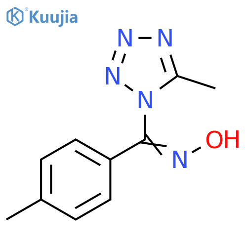 1H-Tetrazole, 1-[(hydroxyimino)(4-methylphenyl)methyl]-5-methyl- structure