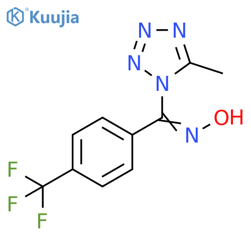 1H-Tetrazole,1-[(hydroxyimino)[4-(trifluoromethyl)phenyl]methyl]-5-methyl- structure