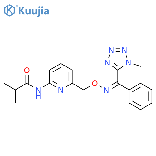 Propanamide,2-methyl-N-[6-[[[(Z)-[(1-methyl-1H-tetrazol-5-yl)phenylmethylene]amino]oxy]methyl]-2-pyridinyl]- structure