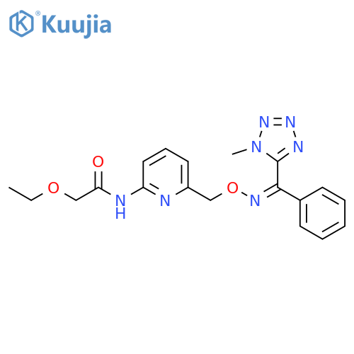 Acetamide,2-ethoxy-N-[6-[[[(Z)-[(1-methyl-1H-tetrazol-5-yl)phenylmethylene]amino]oxy]methyl]-2-pyridinyl]- structure