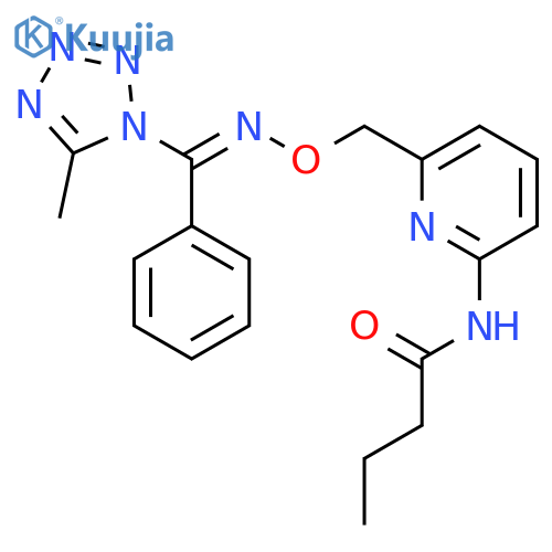 Butanamide,N-[6-[[[(Z)-[(5-methyl-1H-tetrazol-1-yl)phenylmethylene]amino]oxy]methyl]-2-pyridinyl]- structure