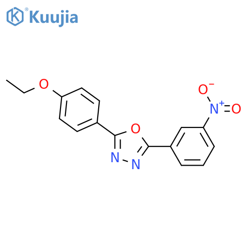 2-(4-Ethoxy-phenyl)-5-(3-nitro-phenyl)-[1,3,4]oxadiazole structure