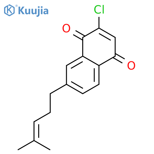 1,4-Naphthalenedione, 2-chloro-7-(4-methyl-3-pentenyl)- structure