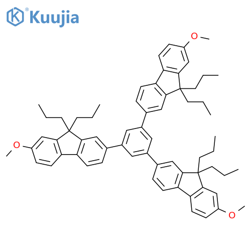 9H-Fluorene, 2,2',2''-(1,3,5-benzenetriyl)tris[7-methoxy-9,9-dipropyl- structure