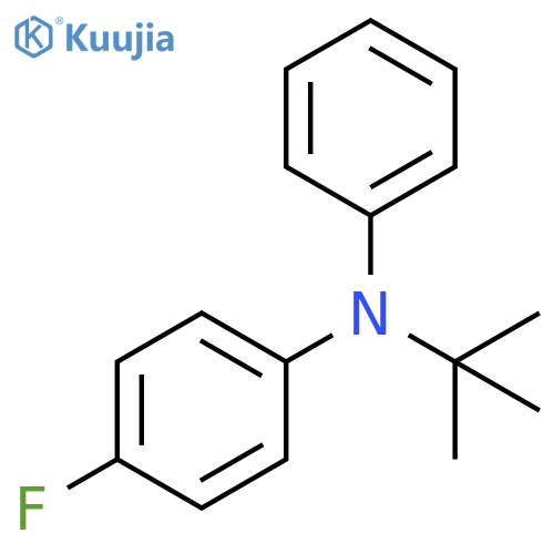 Benzenamine, N-(1,1-dimethylethyl)-4-fluoro-N-phenyl- structure
