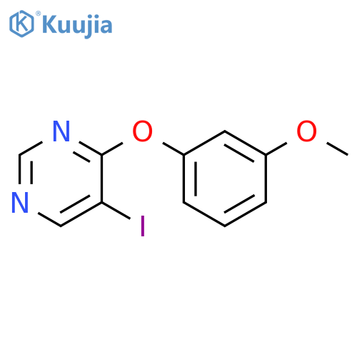 Pyrimidine, 5-iodo-4-(3-methoxyphenoxy)- structure