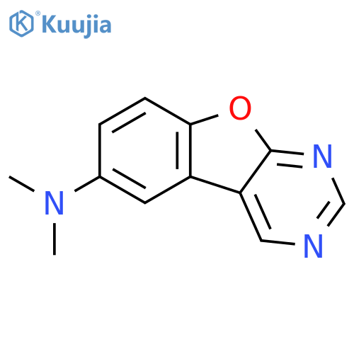 BENZOFURO[2,3-D]PYRIMIDIN-6-AMINE, N,N-DIMETHYL- structure