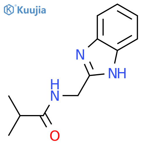 N-(1H-1,3-benzodiazol-2-ylmethyl)-2-methylpropanamide structure