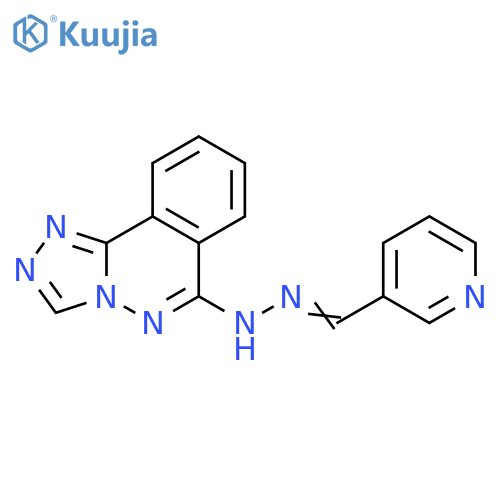 3-(1E)-(2-{1,2,4triazolo3,4-aphthalazin-6-yl}hydrazin-1-ylidene)methylpyridine structure
