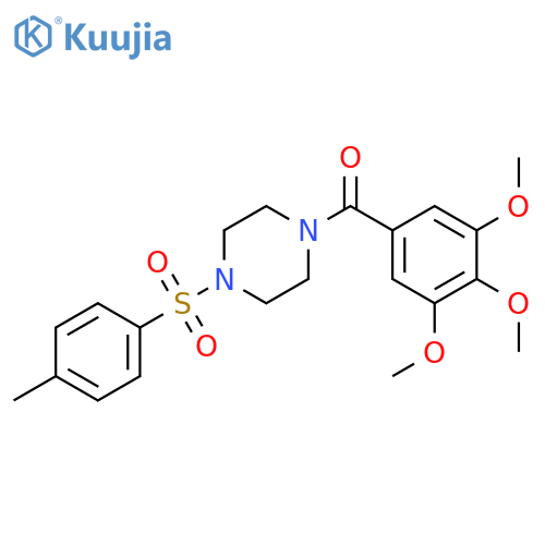 1-(4-methylbenzenesulfonyl)-4-(3,4,5-trimethoxybenzoyl)piperazine structure