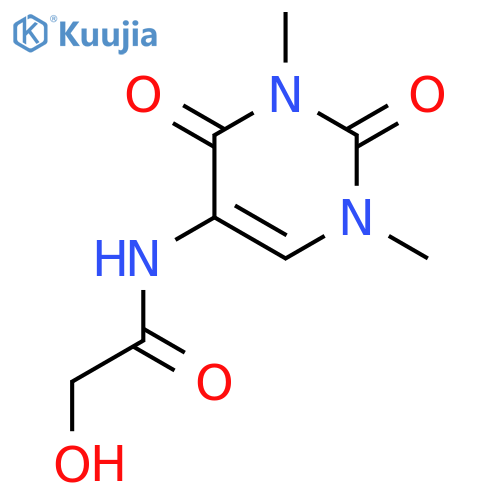 Acetamide, 2-hydroxy-N-(1,2,3,4-tetrahydro-1,3-dimethyl-2,4-dioxo-5-pyrimidinyl)- (9CI) structure