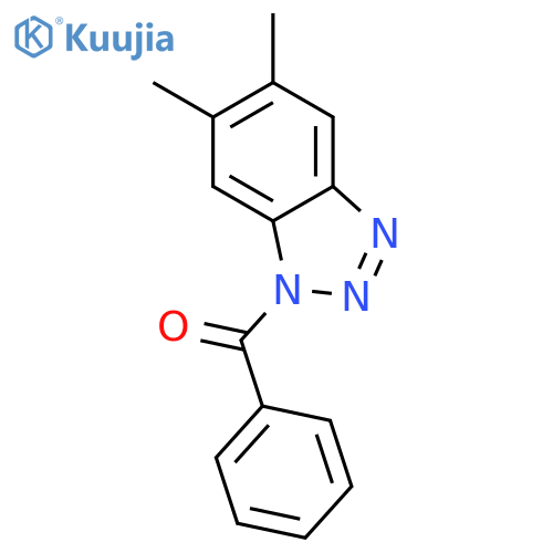 (5,6-DIMETHYLBENZOTRIAZOL-1-YL)-PHENYL-METHANONE structure