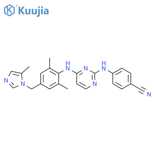 Benzonitrile,4-[[4-[[2,6-dimethyl-4-[(5-methyl-1H-imidazol-1-yl)methyl]phenyl]amino]-2-pyrimidinyl]amino]- structure