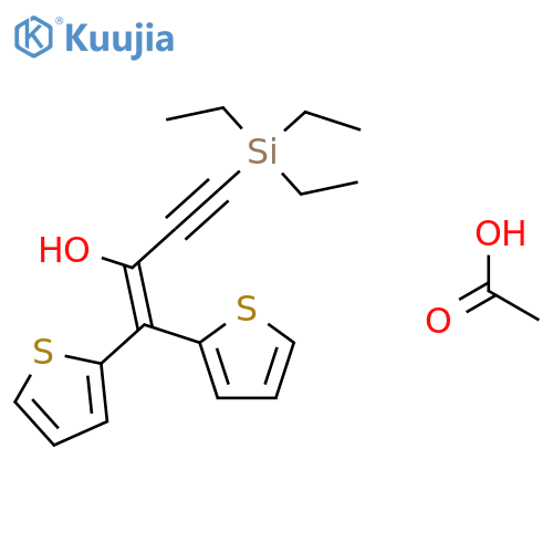 1-BUTEN-3-YN-2-OL, 1,1-DI-2-THIENYL-4-(TRIETHYLSILYL)-, ACETATE structure