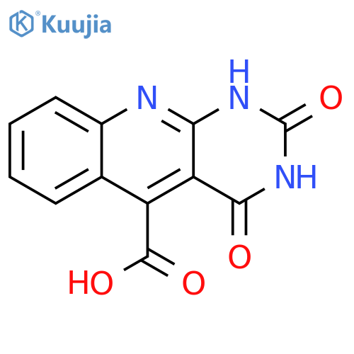 2,4-Dioxo-1,2,3,4-tetrahydro-pyrimido[4,5-b]quinoline-5-carboxylic acid structure
