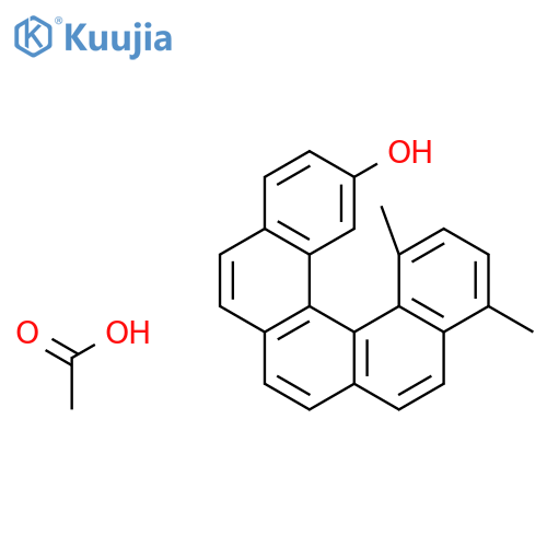 DIBENZO[C,G]PHENANTHREN-9-OL, 11,14-DIMETHYL-, ACETATE, (-)- structure