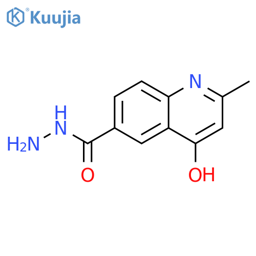 4-hydroxy-2-methylquinoline-6-carbohydrazide structure