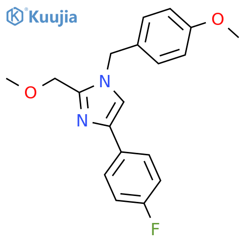 1H-Imidazole,4-(4-fluorophenyl)-2-(methoxymethyl)-1-[(4-methoxyphenyl)methyl]- structure