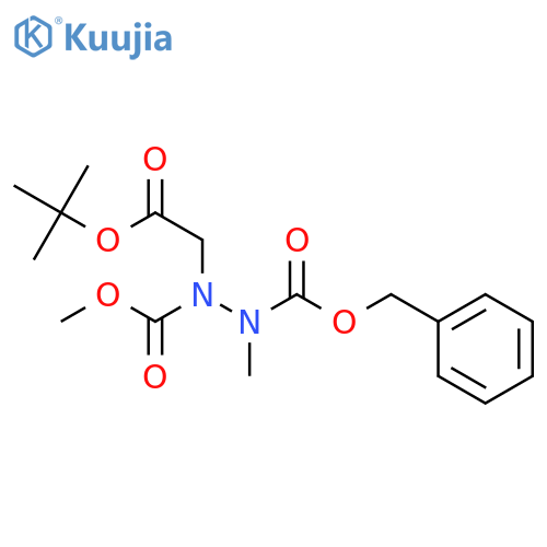 1,2-Hydrazinedicarboxylic acid,1-[2-(1,1-dimethylethoxy)-2-oxoethyl]-2-methyl-, 1-methyl2-(phenylmethyl) ester structure