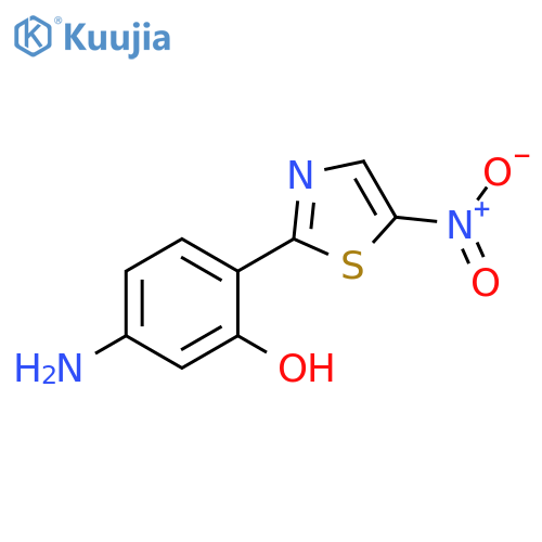 Phenol, 5-amino-2-(5-nitro-2-thiazolyl)- structure