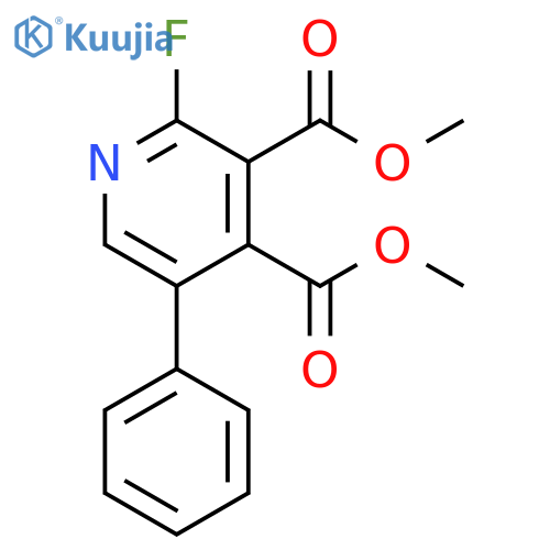 3,4-Pyridinedicarboxylic acid, 2-fluoro-5-phenyl-, dimethyl ester structure