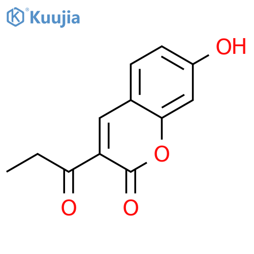 7-Hydroxy-3-propionyl-2H-chromen-2-one structure