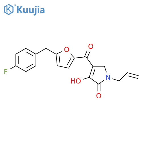 2H-Pyrrol-2-one,4-[[5-[(4-fluorophenyl)methyl]-2-furanyl]carbonyl]-1,5-dihydro-3-hydroxy-1-(2-propenyl)- structure