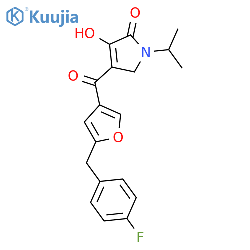 2H-Pyrrol-2-one,4-[[5-[(4-fluorophenyl)methyl]-3-furanyl]carbonyl]-1,5-dihydro-3-hydroxy-1-(1-methylethyl)- structure