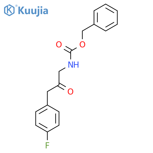 benzyl N-3-(4-fluorophenyl)-2-oxopropylcarbamate structure