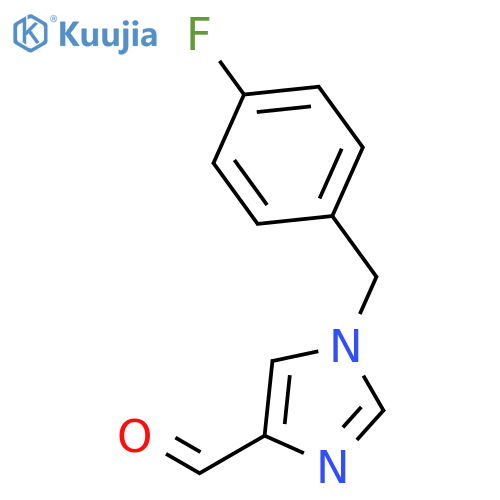 1-[(4-fluorophenyl)methyl]-1H-Imidazole-4-carboxaldehyde structure