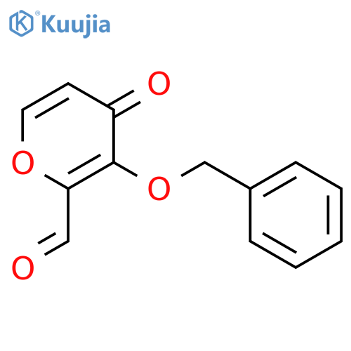 4H-Pyran-2-carboxaldehyde, 4-oxo-3-(phenylmethoxy)- structure