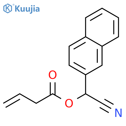 3-Butenoic acid, cyano-2-naphthalenylmethyl ester structure