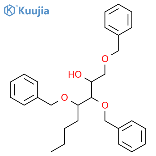 2-Octanol, 1,3,4-tris(phenylmethoxy)-, (2R,3S,4R)- structure
