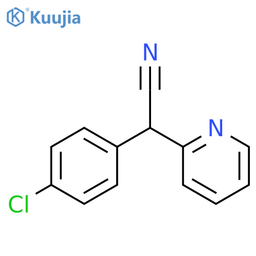 2-(4-Chlorophenyl)-2-(pyridin-2-yl)acetonitrile structure