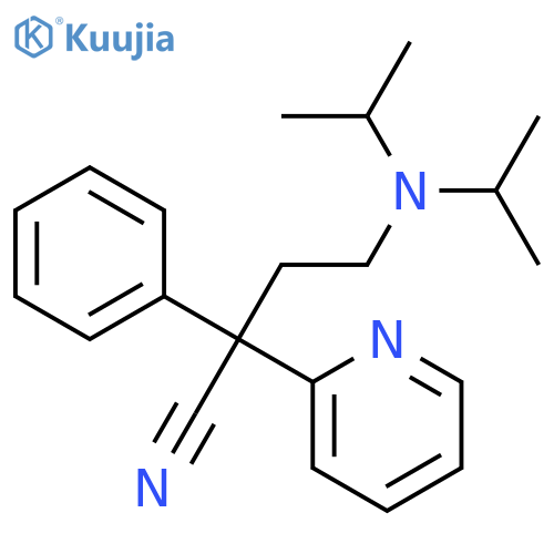 4-(Diisopropylamino)-2-phenyl-2-(2-pyridyl)butyronitrile structure