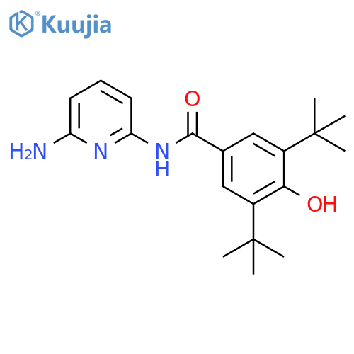 Benzamide,N-(6-amino-2-pyridinyl)-3,5-bis(1,1-dimethylethyl)-4-hydroxy- structure