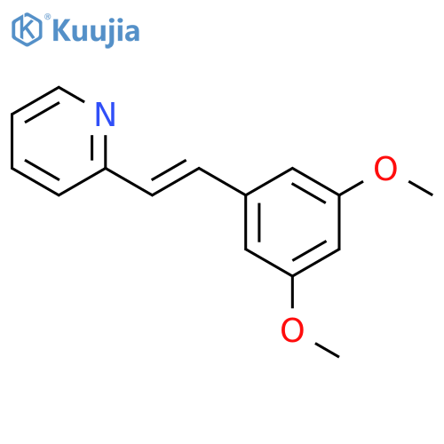 Pyridine, 2-[(1E)-2-(3,5-dimethoxyphenyl)ethenyl]- structure