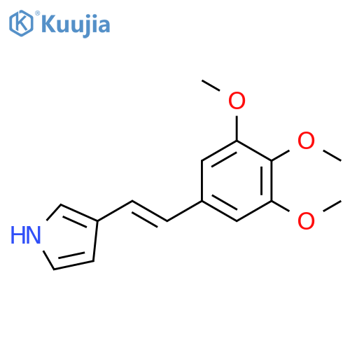 1H-Pyrrole, 3-[(1E)-2-(3,4,5-trimethoxyphenyl)ethenyl]- structure