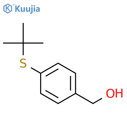 [4-(tert-Butylsulfanyl)phenyl]methanol structure