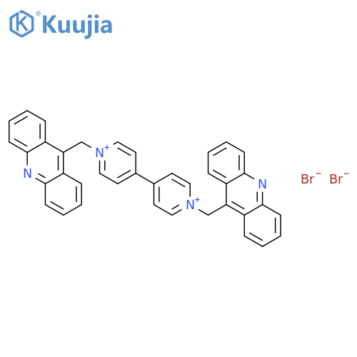 4,4'-Bipyridinium, 1,1'-bis(9-acridinylmethyl)-, dibromide structure