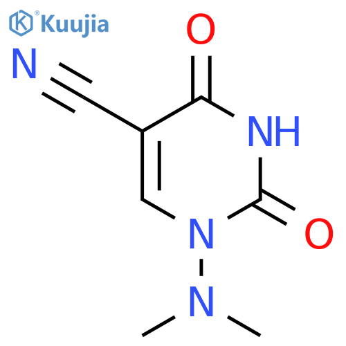 1-(Dimethylamino)-2,4-dioxo-1,2,3,4-tetrahydropyrimidine-5-carbonitrile structure