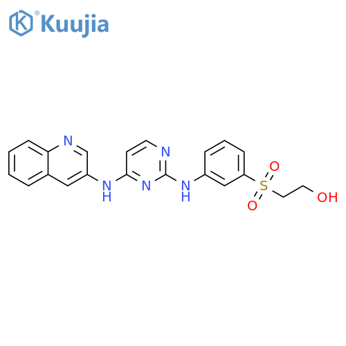 Ethanol,2-[[3-[[4-(3-quinolinylamino)-2-pyrimidinyl]amino]phenyl]sulfonyl]- structure