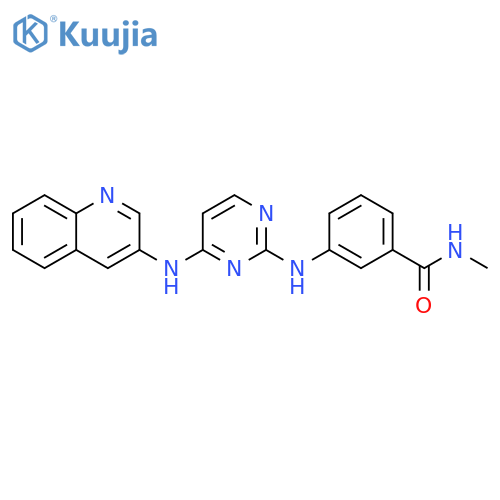 Benzamide, N-methyl-3-[[4-(3-quinolinylamino)-2-pyrimidinyl]amino]- structure